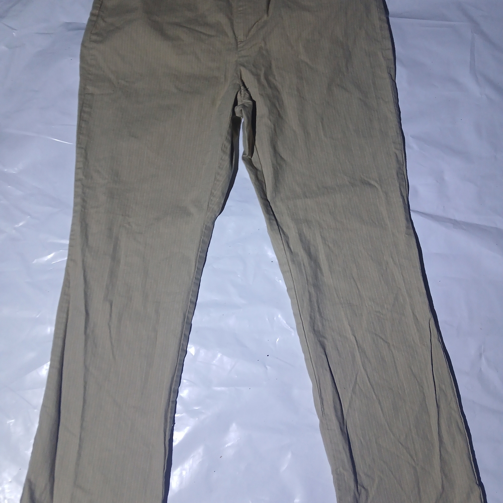 St. John’s Bay Classic Chinos Tan With White Pin Stripes